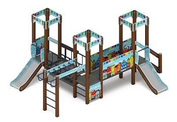 Королевство (Коты) - ДИК 1.15.08-11 - Игровой комплекс H=750