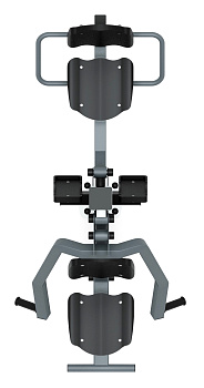 Жим ногами + жим от груди (серый) - Уличный тренажер - СТ 037-13