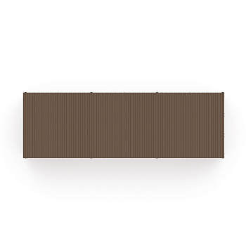 Навес контейнерной площадки для мусора (3 секции) МФ 55.02.02.3-02