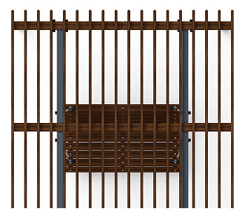 Пергола с диваном - МФ 78.02.01-01.И1 /без поликарбоната/