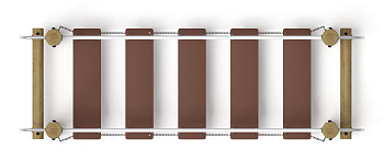 Мост подвесной (лиственница орех) СО 1.82.06-Л.И1.02