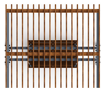 Пергола с диваном - МФ 78.04.01-01.И1 /без поликарбоната/
