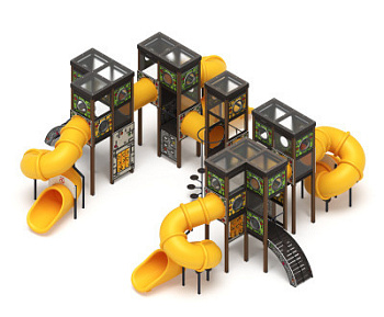 Куб (Зеленое эхо) горка Н 2000 - ДИК 2.23.01-02