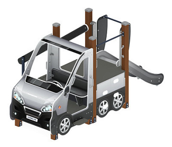 Машинка (серый) тип 4 - ДИК 1.03.1.04-02 - Игровой комплекс H=750