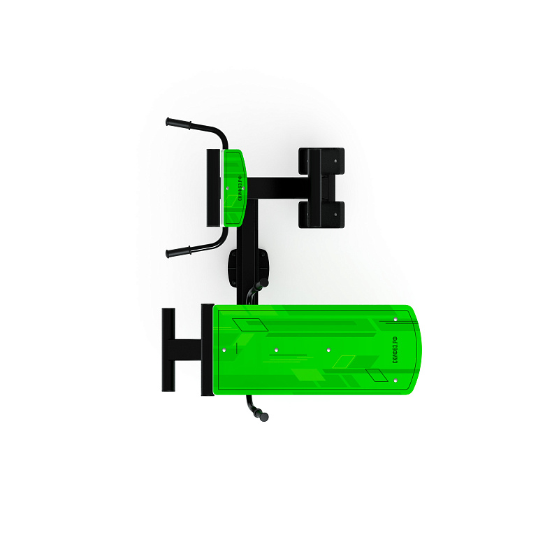 Гиперэкстензия+ лавка пресс (зеленый) СТ 038-12