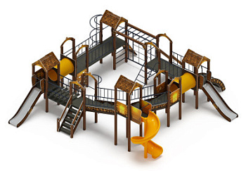 Остров детства (ЭКО) - ДИК 2.01.8.02-22.И1 - Игровой комплекс H=1200 H=2000