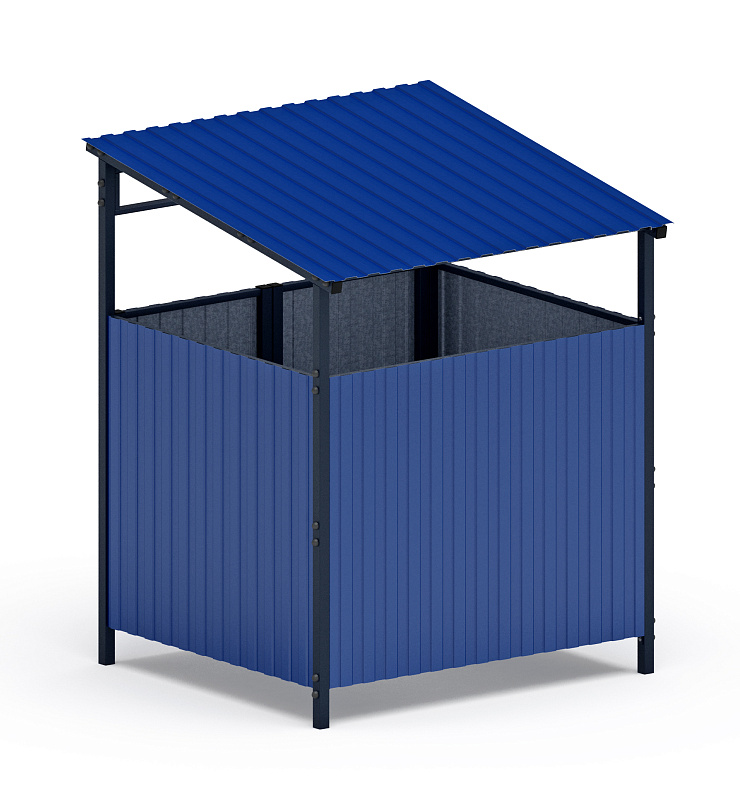 Навес контейнерной площадки для мусора (1 секция) МФ 55.02.02.1-03