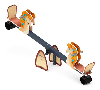 Качалка балансир со спинкой Лошадка - ИО 21.М.01.02-01.И1