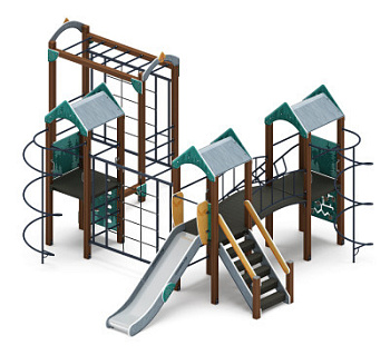 Городок (Тайга) - ДИК 2.01.3.04-03 - Игровой комплекс H=1200