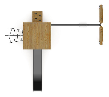 Игровой комплекс (лиственница темный) ДИК 2.24.03-01.Л.И1.02