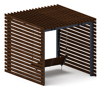 Пергола с диваном - МФ 78.01.01-01.И1 /без поликарбоната/