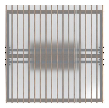 Пергола тент с качелями (прямая) - МФ 78.04.01-И1 /с поликарбонатом/