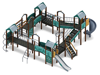 Остров детства (Тайга) - ДИК 2.01.8.02-03.И1 - Игровой комплекс H=1200 H=2000