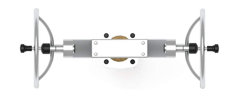 Тренажер рули (положение стоя) (лиственница орех) СТ 105-Л.И2.02