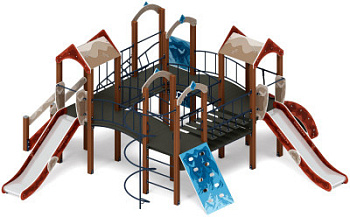 Дворик детства (Алтай) - ДИК 2.01.4.01-04 - Игровой комплекс H=1200