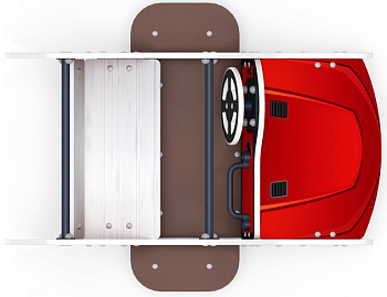 Машинка (красная) - Беседка машинка средняя - МФ 10.03.01-03