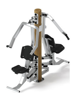 Тренажер жим от груди двойной (лиственница орех) СТ 030-Л.И3.02