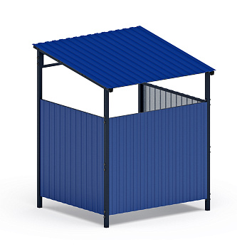 Навес контейнерной площадки для мусора (1 секция) МФ 55.02.03.1-03