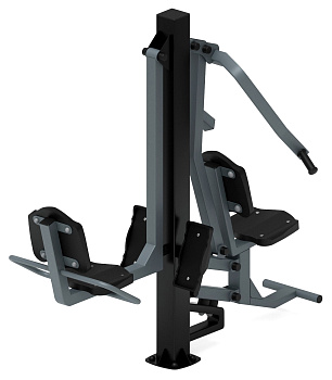 Жим ногами + жим от груди (серый) - Уличный тренажер - СТ 037-13