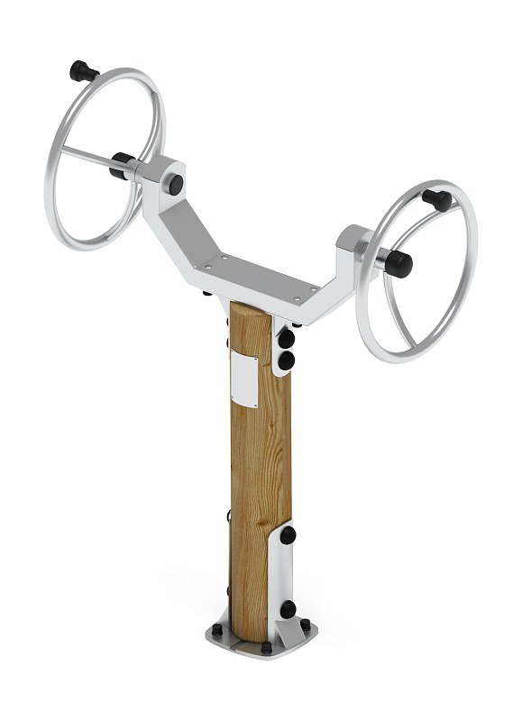 Тренажер рули (положение стоя) (лиственница орех) СТ 105-Л.И2.02