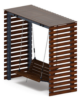 Пергола беседка с качелями - МФ 78.05.01-И1 /с поликарбонатом/