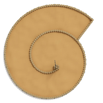 Песочница Улитка (Лиственница орех анкера) ИО 5.24.03-Л.И1.02