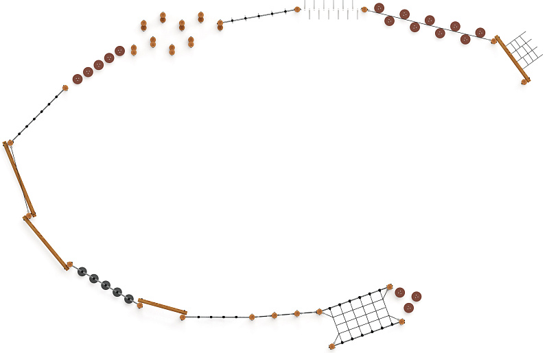 Спортивная серия (лиственница темный) СК 2.08.09-Л.01