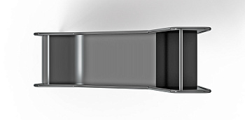 Горка для геопластики из нержавеющей стали 600 SNG 600.470-01