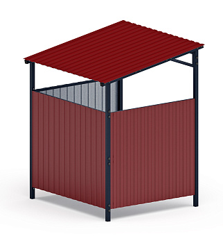 Навес контейнерной площадки для мусора (1 секция) МФ 55.02.03.1-04