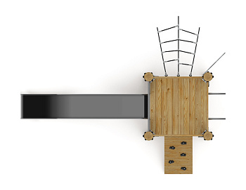 Игровой комплекс (лиственница орех) ДИК 2.24.01-Л.И1.02