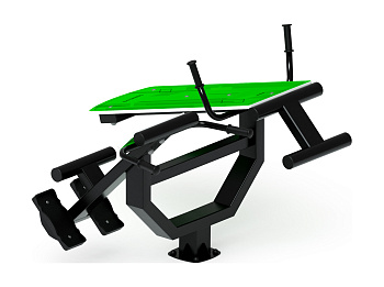 Гиперэкстензия+ лавка пресс (зеленый) СТ 038-12