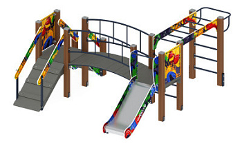 Карапуз (Граффити) - ДИК 1.001.05-03 - Игровой комплекс Н=750